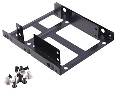 Agwuoetr Double Layer SSD Metal Frame 2.5 To 3.5 Internal Mounting Computer SSD Hard Drive Dual Desktop Converter Adapter Bracket