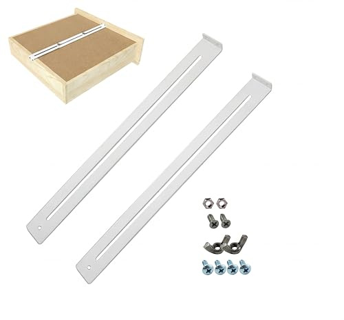 Kit di riparazione per cassetti in acciaio resistente, staffa di rinforzo, facile e veloce da fissare sul fondo del cassetto cedimento/rotto, rinforzo dell'armadio per cassetti in legno/truciolato (A)