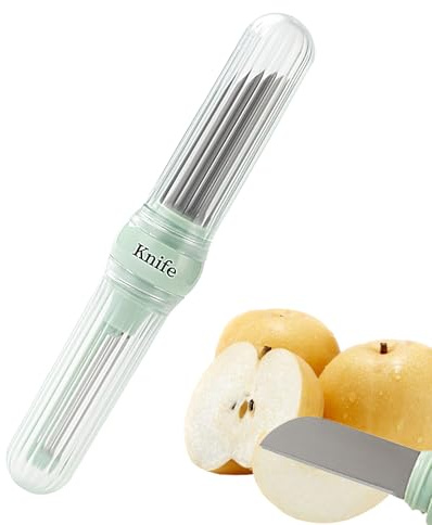 Sbucciatore Di Frutta - Acciaio 2 in 1 Taglierino Utensili Da Cucina | Tagliafrutta Sbucciatore Di Cetrioli Utensile - Per Cetriolo Carota Verdure Uva Melagrana Casa Campeggio Viaggio