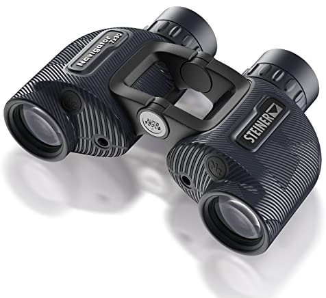 STEINER Marine-Fernglas Navigator 7x30 - Deutsche Qualitätsoptik, Open-Bridge, 5m wasserdicht, kompakt und leicht, für spontane Segeltörns oder bei Landgang