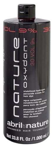 Agua Oxigenada NatureOxy Plex 30 Vol abril et nature para tinte, en crema | Peróxido 9% | Color más permanente, duradero e intenso | Protege y Repara la fibra capilar |1000ml