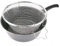 ALLUFLON Tradizione Italia Pfanne mit Frittierkorb 24 cm, Aluminium, Schwarz