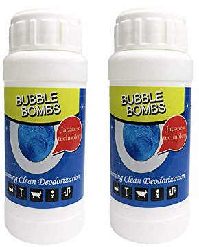 Deodorante per dragaggio di tubi, Detergente per Lavandini e Scarichi, Bombe a bolle per WC da cucina Schiuma per pulizia rapida Lavaggio e drenaggio di agenti detergenti, 2 Pcs