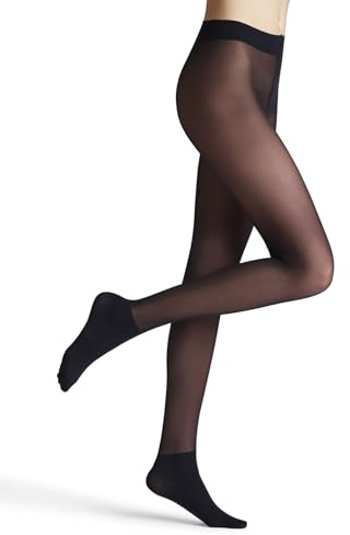 FALKE Sneaker 20 DEN W Ti transparents fantaisie 1 paire, Collants Femme, Bleu Marine 6179, M