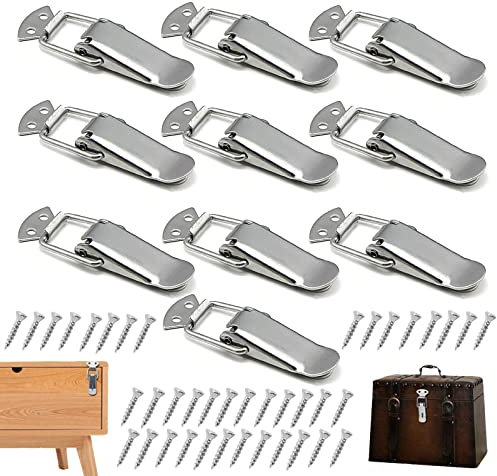 Fermeture à Levier 10 Pièces Loquet à Bascule Fermoir à Ressort Fermoir de Boîte Fermoir à Pression Loquet à Ressort Tiroir Hardware Loquet à Bascule à Ressort pour Coffret Boîte Tiroir Armoire