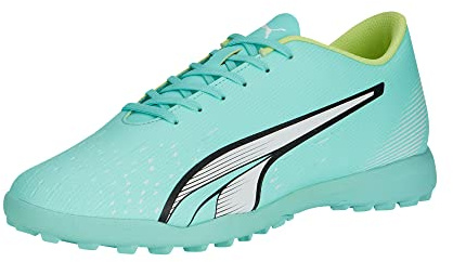 PUMA - Zapatos Ultra Play TT para Hombre, Electric Peppermint Puma White Fast Yellow, 42 EU