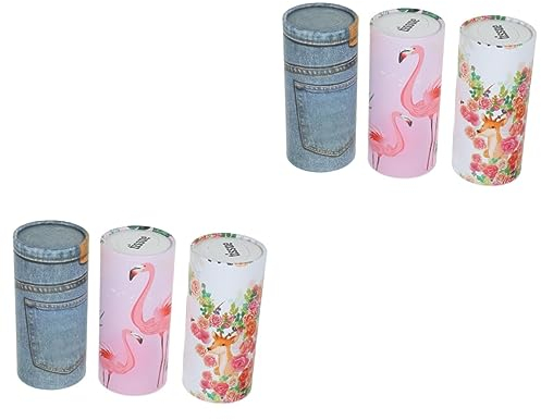 6 Stk Zylinder Pumpt Papier Taschentuchspender Fürs Auto Geschenk Papiertaschentücher Zylinder-taschentuchhalter Serviette Mit Deckel Reisen Atrikel Für Den Täglichen Gebrauch