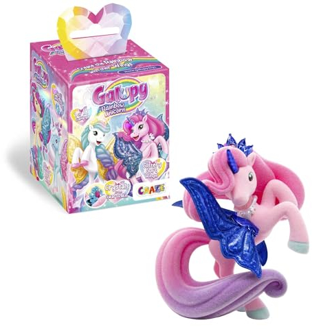 Galupy Rainbow Unicorn - Einhorn Spielzeug zu Sammeln, Einhorn Figuren mit Glitzerflügeln & Swarovski Kristal
