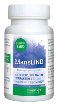 MansLIND – Hochwertiges Nahrungsergänzungsmittel mit L-Arginin, Zink und Selen, Vegan, Made in Deutschland, 60 Kapseln