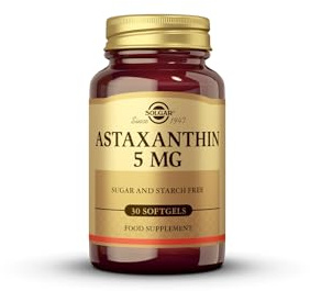 Solgar | Astaxantina 5 mg | Antioxidante de alta eficiencia | 30 cápsulas blandas