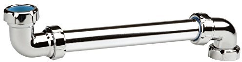 Nicoll 84581 Tubulure lav Sortie Arriere Metal l268m 0201248, Argent