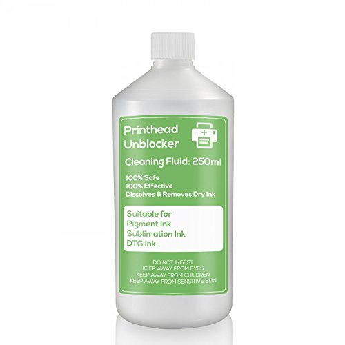 DTG - Líquido de limpieza para cabezal de impresión (250 ml, para cabezal de impresión Epson / Brother)