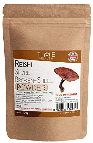 Reishi Broken-Shell Ganoderma Lucidum Spore Powder - Dual Extracted - Zero Additives - British Brand - 100g