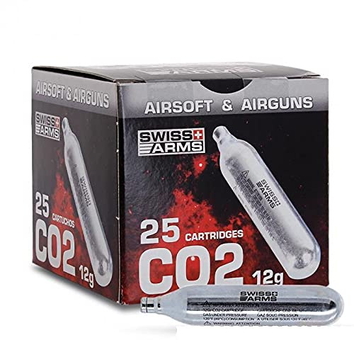 Swiss Arms Cartuchos de Gas Co2 para Airsoft por 25