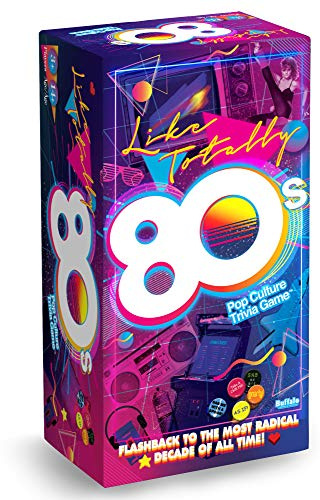Buffalo Games Like Totally 80s Trivia Card Game, Adult Trivia Game