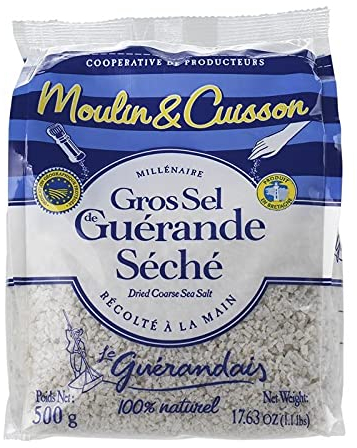 LE GUERANDAIS - Gros Sel Séché Spécial Moulin Sachet 500G - ( Lot De 4 )