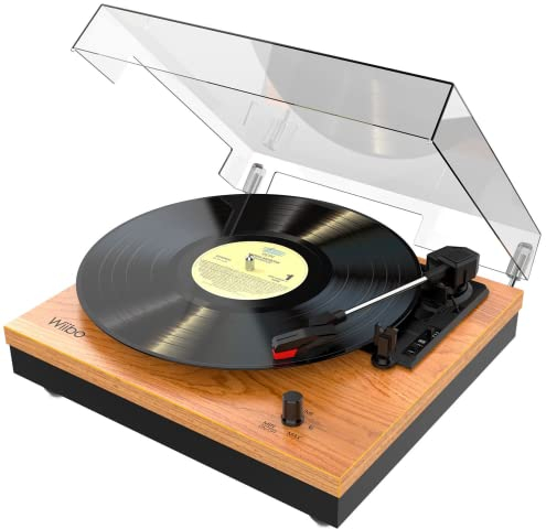 Wiibo Mustang 1965-BT Tocadiscos Vintage Bluetooth con Altavoces incorporados Premium