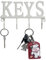 FairyCity Schlüsselbrett Keys Wandmontierter Schlüsselhaken - Schlüsselorganizer aus Gusseisen Dekoratives Schlüsselregal Wandhalterung für Schlüssel oder Handtücher Weiß