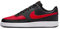Nike Herren Court Vision Low Sneaker, Rot Weiß Schwarz Universität, 42.5 EU