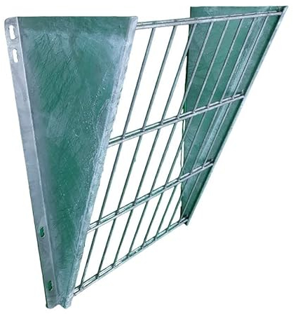 Robuste Heuraufe Futterraufe Wandraufe Futtertrog Wandraufe verzinkt, 54x60x26cm