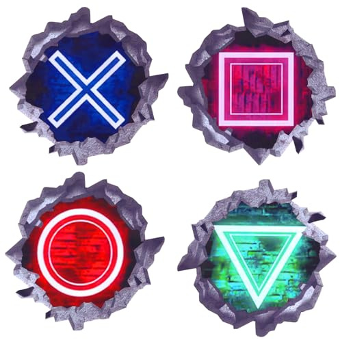 Pósters para Videojuegos 3D,Adhesivos para Gamers,Adhesivos de Pared Game Breaking,Poster Gaming para Pared Decoracion Gaming Pared,Habitación de los Niños Adolescentes