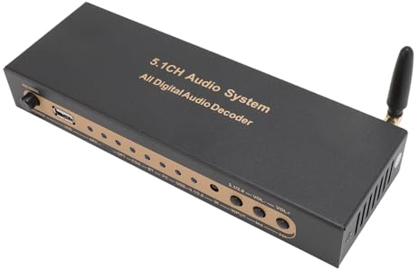Decodificador de Sonido, Decodificador de Sonido Digital de Salida Analógica 5.1, Soporte HDMI, HDCP 2.3 2.2 1.4, 3D, HDR, Convertidor de Extractor de Sonido Digital para Audio
