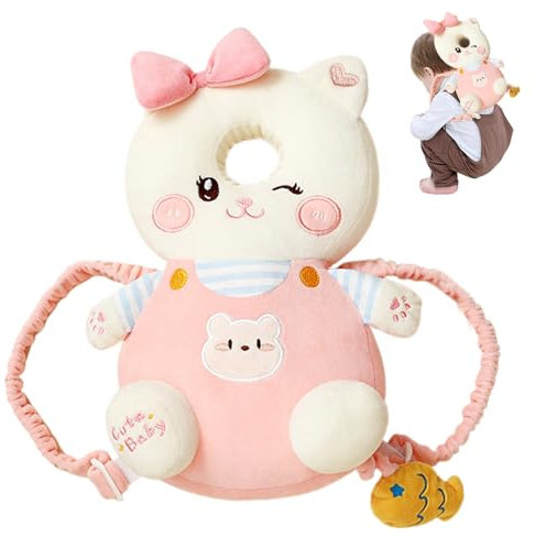 Baby Rucksack Kopfschutzkissen weich verstellbarer Babykopfschutz zum Krabbeln und Gehen klingen Anti-Schock Atmungsfrei nie