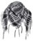 TUONYIS Halstuch Shemag Scarf Arafat-Tuch Palituch Taktischer Schal Dreieckstuch Halstuch mit Fransen Shemagh für Junge Männer und Frauen Jeden Alters, Einheitsgröße (Schwarz+Weiß) (Schwarz+Weiß)