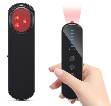 AOBOCAM Rilevatore Telecamere Nascoste, Rilevatore Microspie con IA, Anti-Spia Portatile con Scanner RF e Rilevatore GPS per Sicurezza Casa, Ufficio, Auto, Hotel e Viaggi (Black 1)