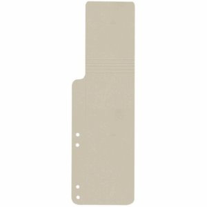 Connect Aktenschwänze 100x320mm 320g/qm 4-fach gelocht VE=100 Stück grau