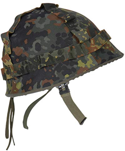 A. Blöchel Originaler Stahlhelmüberzug der Deutschen Bundeswehr Helmbezug Flecktarn