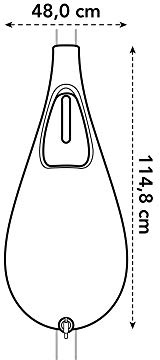 Elho pure raindrop 70L - Giallo/Ochre