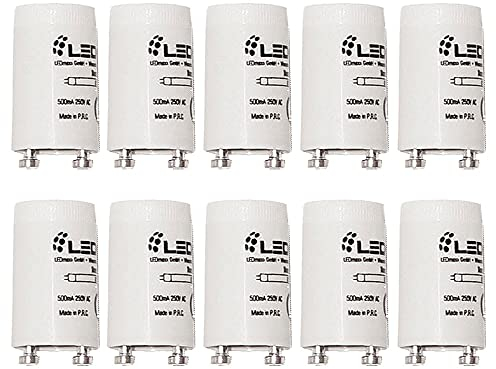 NCC-Licht 10 x Starter Ersatzstarter Blindstarter für LED T8 Röhren