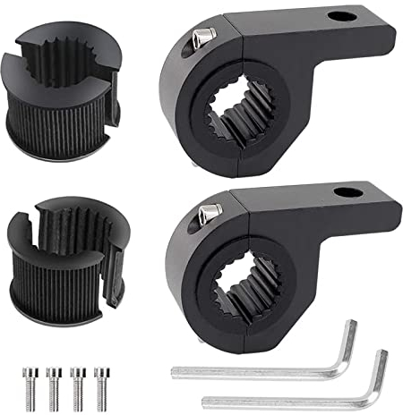 Yzwuyou 2 Piezas Soporte de Montaje de Barra de Luz 15-32mm Universal Soportes de Abrazaderas de Barra de Luz LED de Moto para Faros Antiniebla,Coches,Camiones,Motocicletas