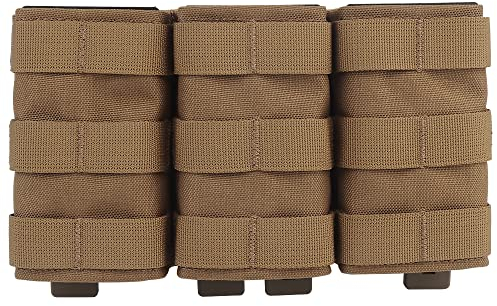 WarmHeartting MOLLE Magazinbeutel Triple Magazintasche Tasche Holster Aufbewahrung Nylon 5,56 mm Magazinhalter mit Magazinbeutel Zubehör