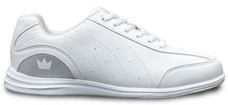 Brunswick Mystic Wht/Slvr Womens Bowling Shoes (us_Footwear_Size_System, Adult, Women, Numeric, Medium, Numeric_9_Point_5)