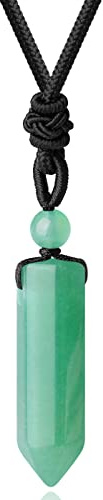 XIANNVXI Healing Crystal Necklace for Men Women Crystal Pendant Necklace Natural Stone Gemstone Pendant Reiki Jewellery