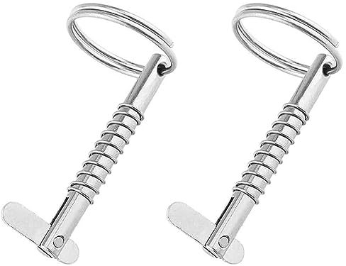 2PCS 5mm goupilles à ressort marines en acier inoxydable, goupilles à dégagement rapide en acier inoxydable 316 qualité marine utilisées pour les charnières de pont supérieur navire
