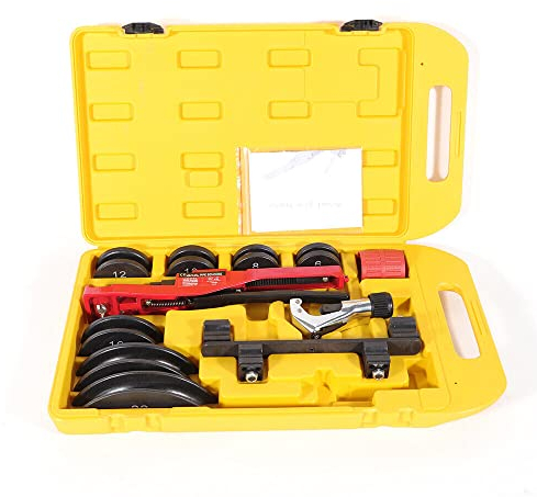 Loobiiny Rörböjare, manuell rörböjare, handrörsböjare, 6–22 mm, set med 7 matriser för rörböjning, rörböjare, rörböjare, 6–22 mm