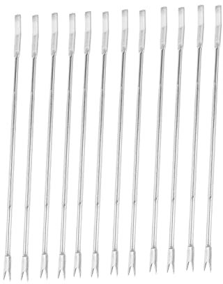 CIYODO 12stücke Wiederverwendbare Edelstahl Schalentiere Meeresfrüchte Gabeln Mutter Picks Meeresfrüchte Werkzeuge Für Empfindliches Fleisch Und Harte Schalen