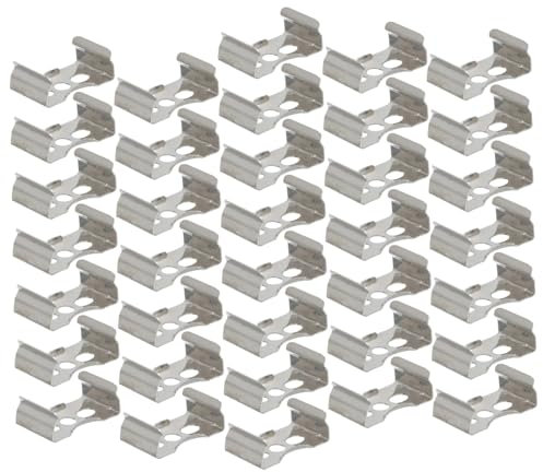 NUOBESTY 100Stücke Fluoreszierende Lichtrohrhalterungen Röhrenclips für LED Röhren Praktische Lampenrohrstützen und Langlebig die Installation