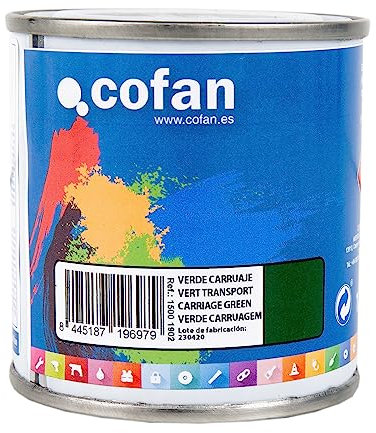Cofan Esmalte Sintético | Color Verde Carruaje | Envase de 125 ml
