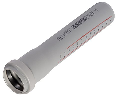 Ostendorf - Tuyau d'évacuation HT, tuyau d'évacuation des eaux usées, longueur ajustée, diamètre DN 50 mm, longueur 500 mm.