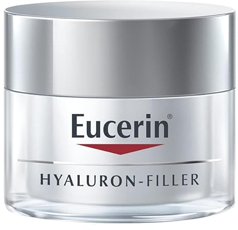 Eucerin Hyaluron-Filler Crema Giorno SPF 15 Pelli Secche 50 ml, Crema viso antirughe e idratante, Formula con SPF 15 e Acido Ialuronico per una pelle ringiovanita, Adatta per pelle secca