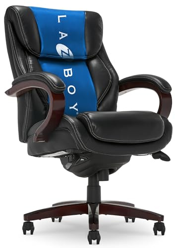 La-Z-Boy Executive Ergonomic Office Chair with Lumar Support, Leather Chair