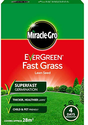 Miracle-Gro EverGreen Fast Grass Lawn Seed 840g, 28 m2, Gold
