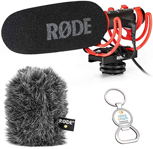 Rode Videomic NTG kameramikrofon WS11 pälsvindskydd torrtrumma flasköppnare
