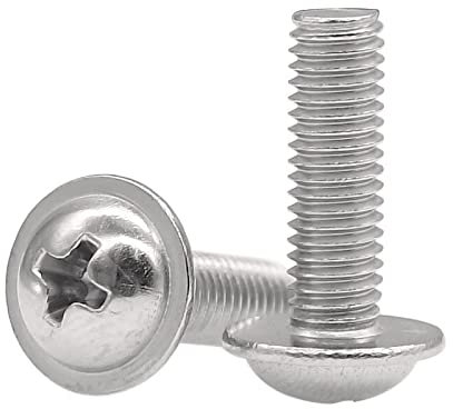 Viti Viti for Macchine in Acciaio Inox con Vite a Testa rondella Rotonda Colletto M2 m2.5 m3. (Color : 1000PCS, Dimensione : 3mm)