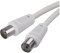 EMOS Antennenkabel, Koaxialkabel, Fernsehkabel 3,5 m, Koax-Kabel für Digitales Fernsehen, TV, Receiver, SAT, doppelt abgeschirmt, gerader Koax-Stecker auf gerade Koax-Buchse