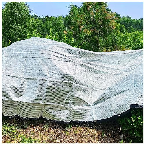 AITAF Schattennetz Auto Beschattungsnetz Gewächshaus 85% Beschattung Alu Sonnenschutz Silber Sonnensegel Netz Markisen Geeignet Für Außenbereiche Wie Garten Und Balkone,Terrasse (Size : 3x5M)